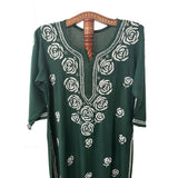 Rayon Cotton  Straight cut Chikankari  Kurta, Bottle Green, KC1036 Rayon Cotton  Straight cut Chikankari  Kurta, Bottle Green, KC1036