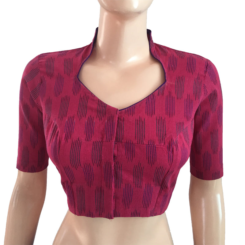 Ikkat readymade blouse online hot sale