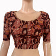 Kalamkari Cotton Round  Neck Blouse ,Black, BK1323.