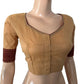 South Cotton Sweetheart neck Blouse with Ajarkh Patches ,Berge , BH1282