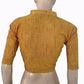 Slub Cotton V  Collar  Blouse ,Yellow , BH1313