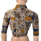 Kalamkari Cotton High neck Blouse with Lining ,Mutlicolour,  BK1294