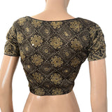 Modal Silk Round neck Blouse, with Short Sleevea & Lining,  Grey, BS1168