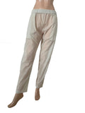 South Cotton Pants with Pockets, Fully Elasticated, Half white, PN1110.