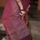 Pure Kanchipuram Soft Silk Saree with Broad Zari Brocade One Side Border, Pure Gold & Silver Zari Butta & Plain Maroon Blouse Piece,   Mustard - Maroon,   SK1005