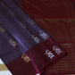 Pure Kanchipuram Soft Silk Saree with Pure Gold & Silver Butta, Contrast Border, Heavy Pallu  & Plain Rani Pink Blouse Piece, Lavendar - Rani Pink, SK1009