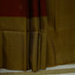 Pure Kanchipuram Soft Silk Saree with Broad Zari Brocade One Side Border, Pure Gold & Silver Zari Butta & Plain Mustard Blouse Piece, Maroon - Mustard, SK1018