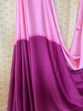 Peach & Maroon Shaded Modal Silk Saree with Blouse Piece, SS1024
