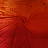 Ombre Modal Silk Saree with Running Blouse Piece ,Mustard and Rust Orange , SS1033