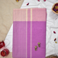 Pure Handloom Mangalgiri Cotton Saree with Contrast Border,  Pink,  SR1038