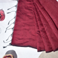Blended Cotton Saree with Woven Zari Stripes & Tassles,  Maroon, SR1003