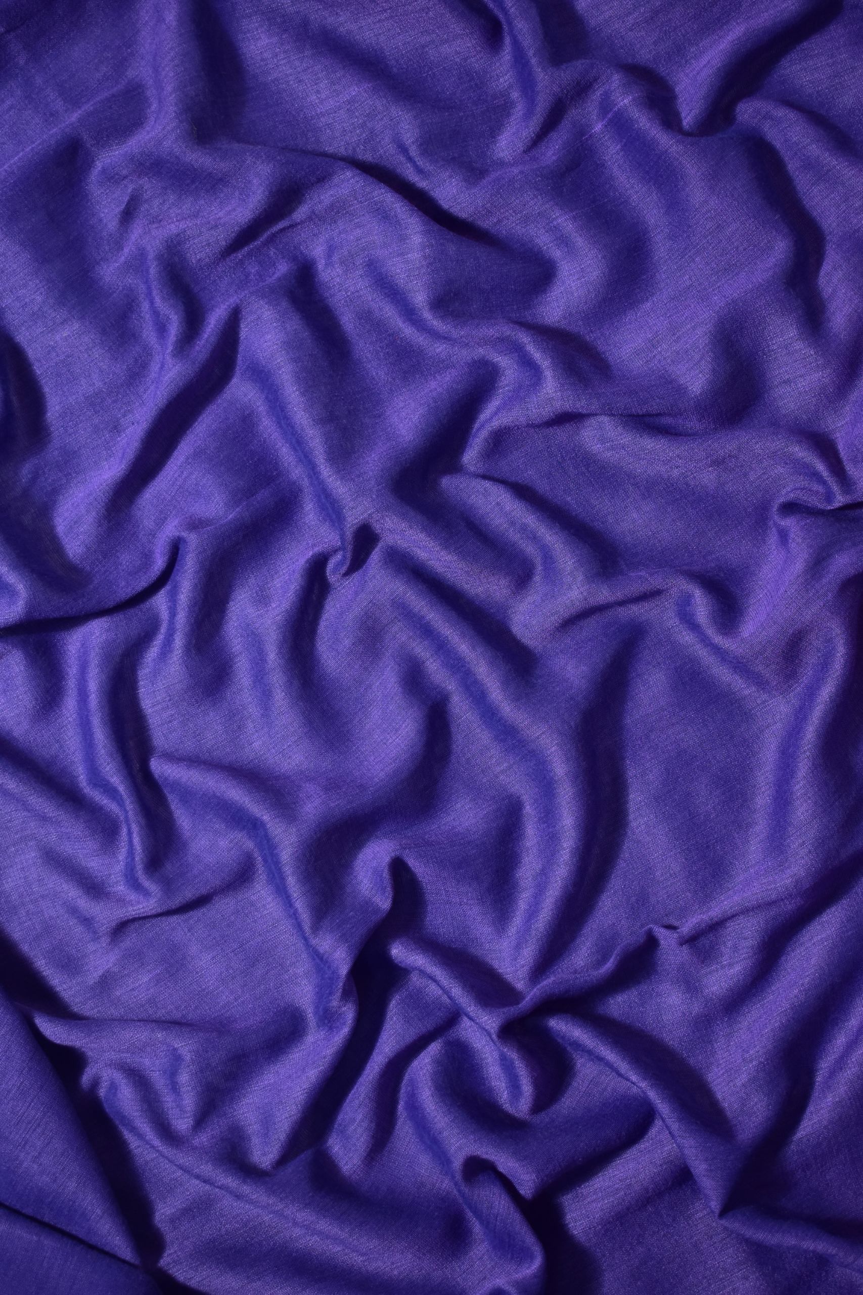 Handloom Soft Cotton Saree with Tassles,  Lavendar - blue,  SR1035