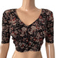 Kalamkari  Cotton  V neck Blouse,  Black,  BK1261