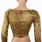 Banarasi Brocade Silk Boatneck Blouse with Lining,  Backopen,  Golden Beige,  BS1152