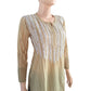 Cotton Chikankari Cutwork Straight cut Kurti, Sandal, KC1019