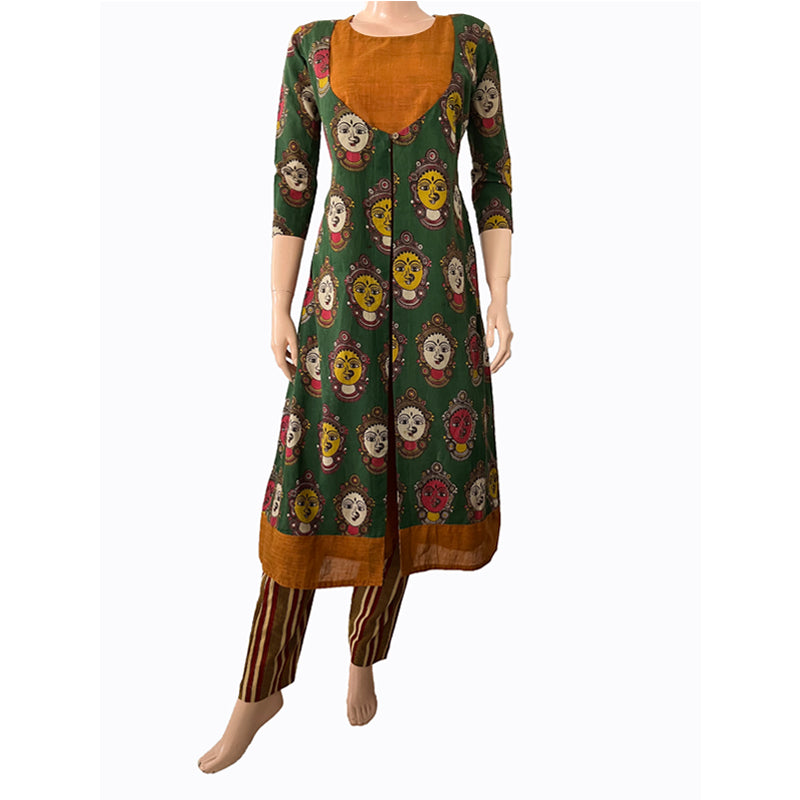Kalamkari jacket kurtis sale