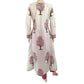 Jaipur Printed Cotton Parallel Anarkali Boatneck Kurti , White, KP1036