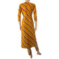 Jaipur  Cotton  Leheriya Printed  Y neck Straight cut Kurta,  Yellow,  KP1076