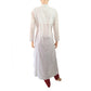 Cotton Cutwork Straight cut Kurti with Chinese Collar & Lining, Pure White, KW1001