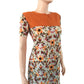 Cotton Heavy Embroidery Boatneck Straightcut Kurti,  Mustard Yellow, KW1024