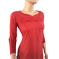 Hakoba Cutwork Y neck Straightcut Kurti ,  Carrot Pink, KW1026