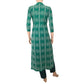 Cutwork Hakoba Cotton Straightcut Kurta with Mandarin Collar,  Pista Green, KW1043