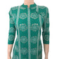 Cutwork Hakoba Cotton Straightcut Kurta with Mandarin Collar,  Pista Green, KW1043