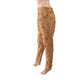 Printed Cotton Pants with Pockets, Beige, PN1027