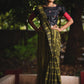 Handloom  Mulmul Cotton Striped Saree with Tassles, Olive Green, SR1010