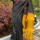 Mangalgiri Handwoven Silk Cotton Saree With Ikat Pallu, Black, SS1014